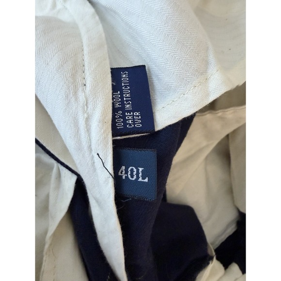 VTG Polo Golf Ralph Lauren Plaid Wool Dress Pants Pleated Men's Actual Sz 38X33 - Picture 3 of 12